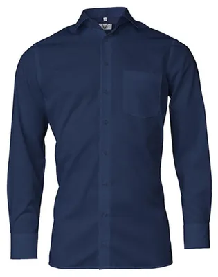 Immagine prodotto di Marvelis - Camicia da uomo a maniche lunghe LT5712 (43,5 cm) (blu navy)