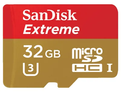 Produktbild von SanDisk Extreme - Flash-Speicherkarte (microSDHC/SD-Adapter inbegriffen) - 32 GB - A1 / Video Class V30 / UHS-I U3 - microSDHC UHS-I