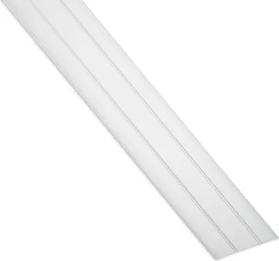 Produktbild von 1 Stück Aluminium Übergangsprofil Cross selbstklebend Übergangsschiene Alu flach Boden-Leiste mit Breite 37 mm Ausgleichsprofil Silber eloxiert Abdeckleiste 100 cm Bodenprofil Schiene