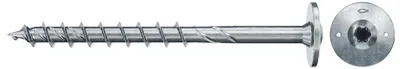 Produktbild von fischer Holzbauschraube PowerFast FPF II WTP 10,0 x 120 BC 50 Tellerkopf mit Innenstern TX Teilgewinde galvanisch verzinkt blau passiviert, 50 Stück