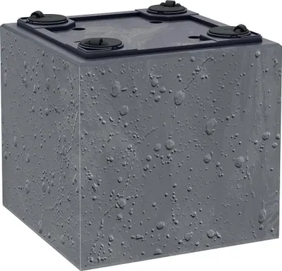 Obrázek produktu pro Květináč Prosperplast SIERRA SQUARE beton effect 38,5 cm antracit