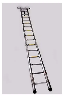 Produktbild von Teleskopleiter Aluminium 3,8 m, als Trittleiter 187 cm, 150 kg Tragkraft, EN131