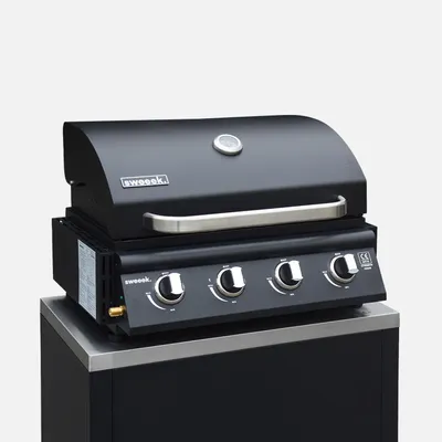Immagine prodotto di Barbecue a gas a 4 bruciatori, Nero