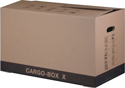 Produktbild von Umzugskarton, Cargobox X, Innenmaß: 637 x 340 x 360 mm, braun