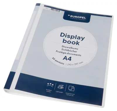 Immagine prodotto di EUROPEL A4 libro a vista 20 maniche bianco