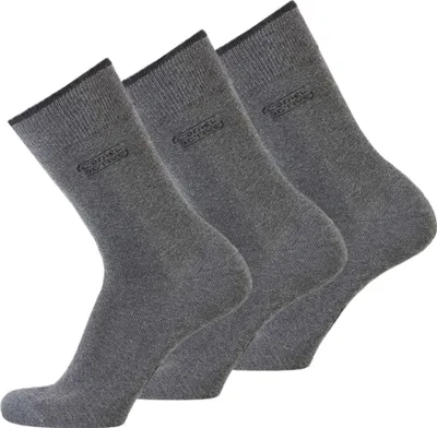 Produktbild von camel active Basic Socks 3er Pack 6593 620 anthracite Strumpf anthrazit grau Socken, Größe:43-46