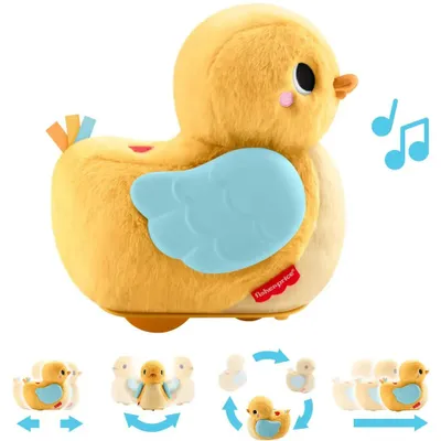 Productafbeelding van Fisher-Price JMX99, geschikt voor kinderen vanaf 0 maanden, met geluidseffecten, vereist batterijen (AA), gemaakt van textiel, meerkleurig