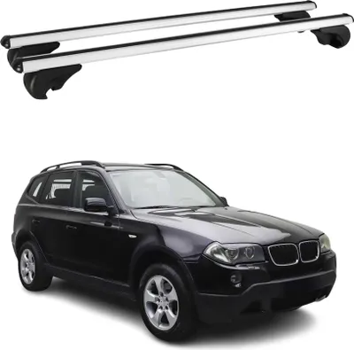 Produktbild von Dachträger Grundtäger für BMW X3 E83 2003-2010 75kg Aluminium Silber 2 tlg