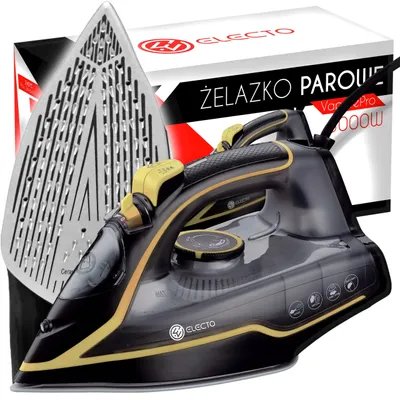 Obrázok produktu pre Parne žehlička s výkonom 3000 W, keramickou žehliacou plochou, automatickým vypnutím a funkciou proti odkvapkávaniu