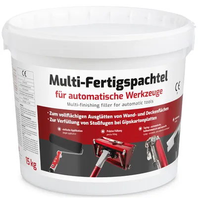 Produktbild von Fertigspachtel Mehrzweck/Fugenspachtel Innen 15kg Glätten Taping Füll Finish