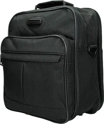 Produktbild von Flugumhänger Schultertasche Umhängetasche Arbeitstasche Schwarz 33 cm Bowatex