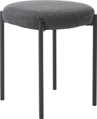 Zdjęcie produktu dla Sitzhocker (4er-Set) >PELICAN< in dunkelgrau + schwarz - 40x48x40cm (BxHxT)