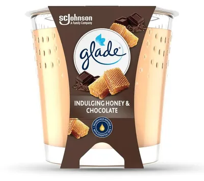 Image de Bougie parfumée Glade Indulging Honey & Chocolate 112g 1 pièce