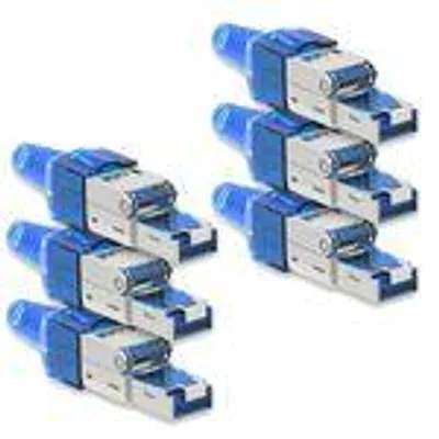 Produktbild von Netzwerkstecker Cat7 CAT 7 RJ45 Stecker 6x Steckverbinder werkzeuglos geschirmt
