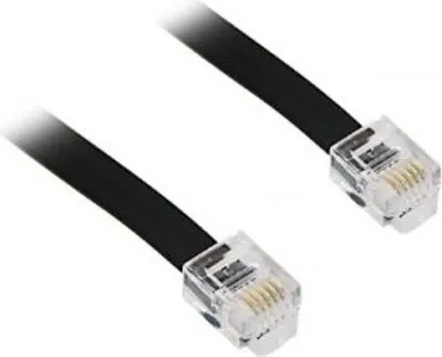 Produktbild von Modularkabel/Telefonkabel Kupferkaschierter Aluminiumleiter (CCA), RJ12-Stecker (6P6C) > RJ12-Stecker (6P6C)