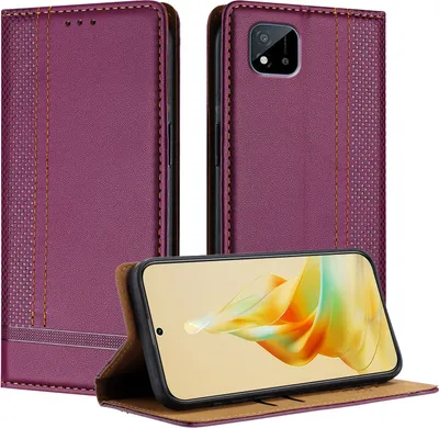 Obrázek produktu pro Pouzdro pro Realme C11 2021 kožené flipové pouzdro s funkcí stojánku Fialová