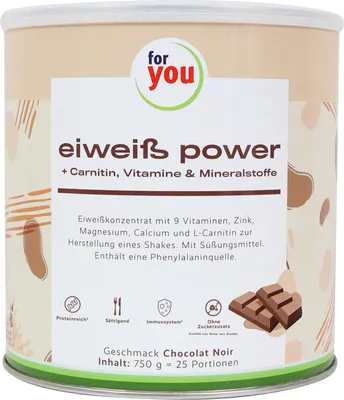 Produktbild von For You eiweiß power Schoko Pulver 750 g