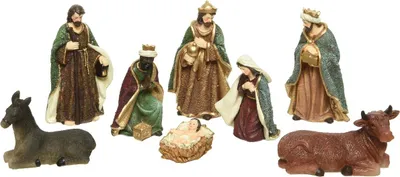 Zdjęcie produktu dla Figurki "Betlejem", zestaw 8 sztuk