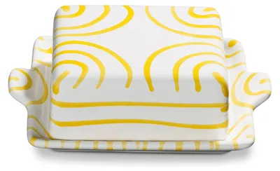 Image de Gmundner Keramik Gelbgeflammt, Beurrier (125g)
