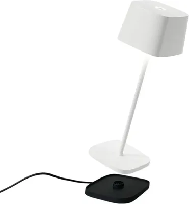 Image de Lampe de table LED rechargeable et dimmable Ofelia Pro Blanc