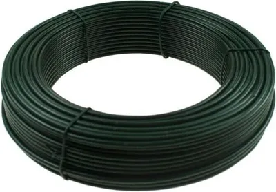 Obrázok produktu pre Viazací drôt Kvetinový drôt Remeselný drôt Drôtené pletivo na oplotenie zelené PCV Ø 3,4 mm x 52 m