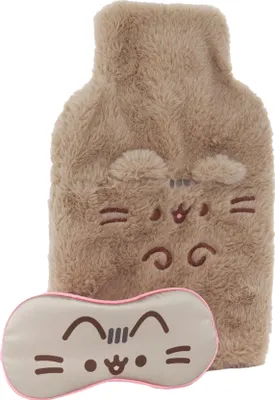 Obrázok produktu pre Pusheen - sada termoforu a masky na oči 2-pack NS8329 (jedna veľkosť) (hnedá/sivá/ružová)