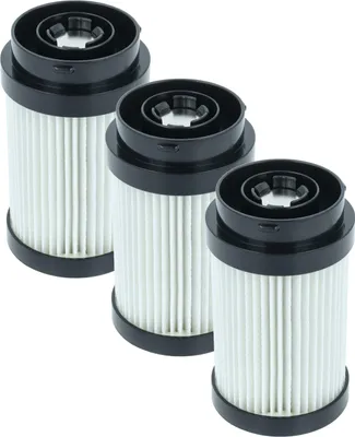 Produktbild von vhbw 3x Staubsaugerfilter kompatibel mit Kärcher VC 6, VC 7 Staubsauger - HEPA-Filter Schwarz Weiß