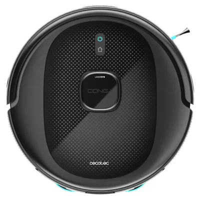 Obrázek produktu pro Cecotec Conga 9990 AI Spin Revolution Ultra Power, Bezsáčkové, Černá, Kulatý, Nabíjecí, Laser Distance Sensor (LDS), 5200 mAh