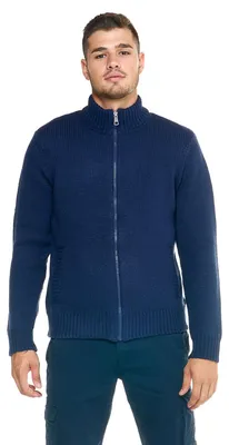 Produktbild von Leone 1947 Rollkragenpullover mit durchgehendem Reißverschluss für Herren