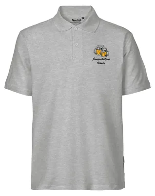 Produktbild von Huuraa Herren Polo Shirt Jungschützenkönig Schützenfest XXL Sport Grey Bio Baumwolle Fairtrade Poloshirt Geschenkidee