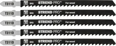 Produktbild von Sägeblatt für Stichsäge Strend Pro T311D, 132 mm, 6 Zähne, für Holz, Packung 5 Stk.