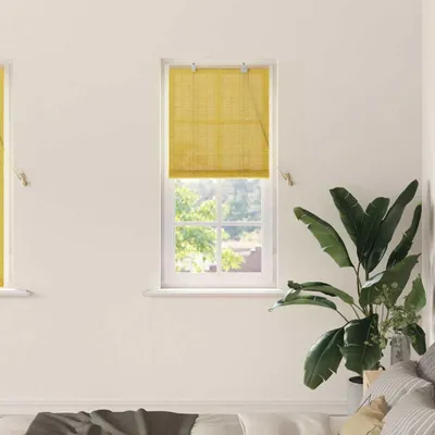 Obrázek produktu pro Maison Exclusive – Roleta, barva žlutá, rozměry 60 x 160 cm, materiál: bambus