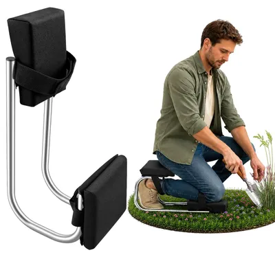 Image de Omgoods - Banc ergonomique pour les genoux avec protections, idéal pour les travaux de jardin