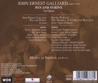 Produktbild von Galliard: Pan and Syrinx