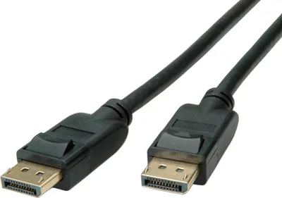 Produktbild von ROLINE DisplayPort Kabel, v1.4, DP ST - ST, schwarz, 1,5 m