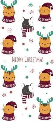 Produktbild von Papiertaschentücher "Meowy Xmas"