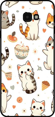 Image de Smartphonica Housse de téléphone pour Samsung Galaxy J4 Plus avec impression de chat - Housse arrière en TPU avec motif de chat