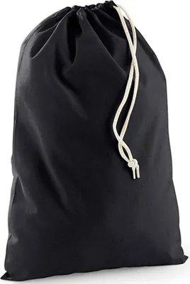 Immagine prodotto di Westford Mill W915 | Borsa in cotone riciclato - Colore: nero - Taglia: XS