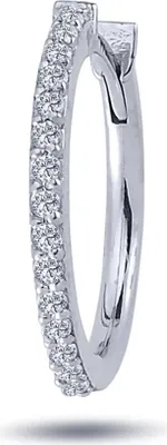 Produktbild von Diamant Herren Creole Brillant-Schliff in 14 karat Weißgold