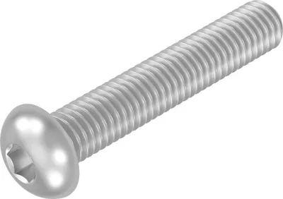 Immagine prodotto di Vite a testa bombata SECCARO M8 x 45 mm, acciaio inox V2A VA A2, ISO 7380, cava esagonale, 20 pezzi