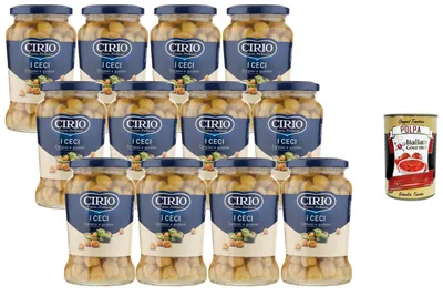 Produktbild von Cirio Italian Gourmet 12x Italian Gourmet Ceci legumi, Kichererbsen im Glas 12 x