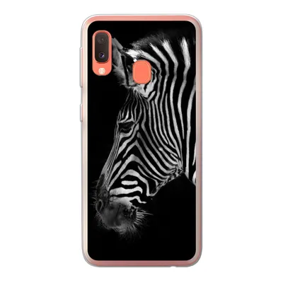 Produktbild von MuchoWow® Handyhülle Schutzhülle Hülle für Samsung Galaxy A20e Zebra - Wilde Tiere - Schwarz Silikon Softcase Handy Hülle - Abdeckung