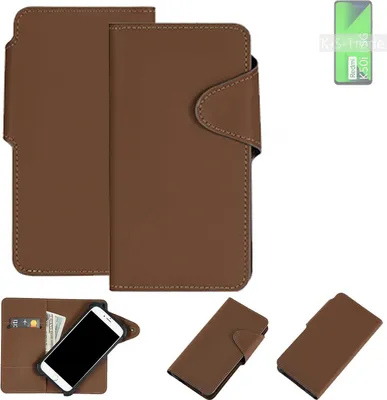 Produktbild von K-S-Trade Schutzhülle Klapphülle Kunstleder für Xiaomi Redmi K50i 5G braun Handy Hülle Wallet Case