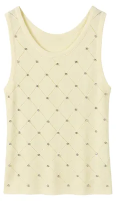 Produktbild von Damenbluse ärmellos Viskose Nylon mit Strass Chiara Ferretti Black UNICA lack