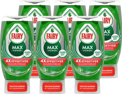 Produktbild von Fairy Spülmittel Max Power 370ml - Wunder gegen Fett (6er Pack)
