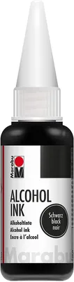 Produktbild von Marabu permanente Tinte Alcohol Ink schwarz 20 ml