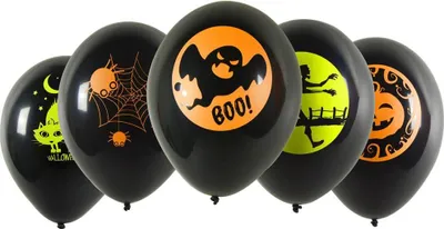 Produktbild von Ballons mit Neon-Druck, 5 Stück
