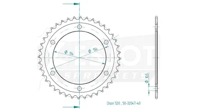 Zdjęcie produktu dla ESJOT Kettenrad "32047"
520