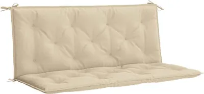 Produktbild von vidaXL Gartenbank-Auflage Beige 120x(50+50)x7 cm Oxford-Gewebe