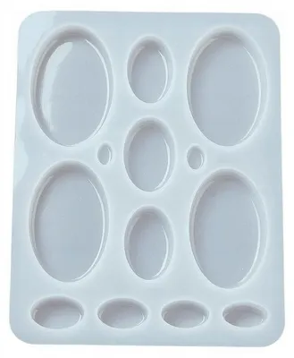 Produktbild von Dekorynka BFS632 Silikonform für Harz Cabochons Oval